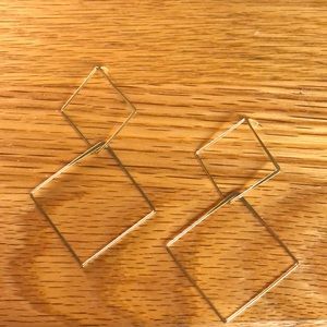urban outfitters geometric gold earrings